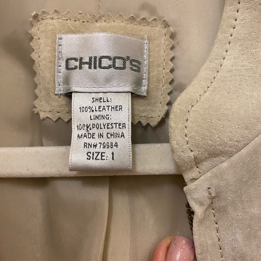 Chico’s Lightweight 100% Suede, Lined Jacket. - image 4